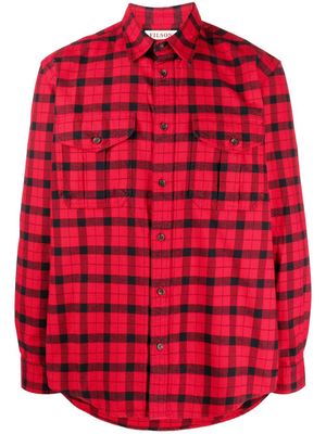 Filson check-print long-sleeve shirt - Red
