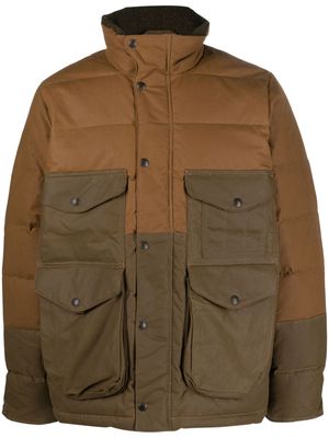 Filson colour-block padded jacket - Brown