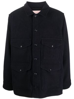 Filson flap-pockets wool shirt jacket - Blue