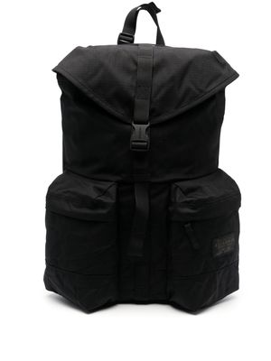 Filson logo-patch ripstop backpack - Black