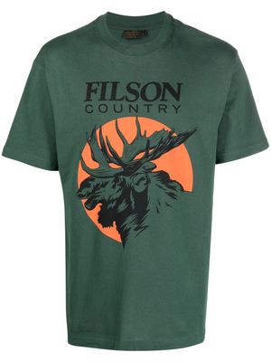 Filson logo-print cotton T-shirt - Green