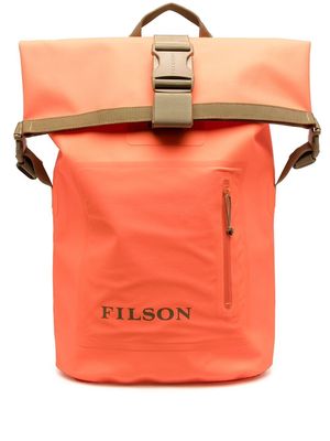 Filson logo-print Dry backpack - Orange