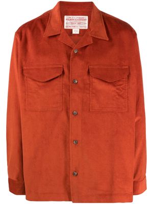 Filson long-sleeve cotton corduroy shirt - Orange