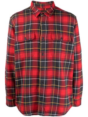 Filson long-sleeve plaid flannel shirt - Red