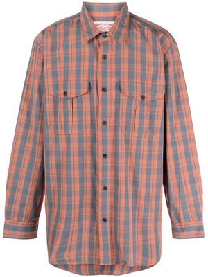 Filson plaid-pattern cotton shirt - Orange