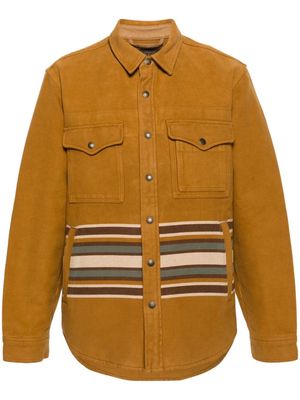 Filson striped shirt jacket - Yellow