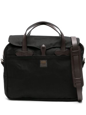 Filson Tin Cloth Compact cotton briefcase - Black