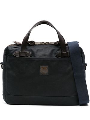 Filson Tin Cloth Compact cotton briefcase - Blue