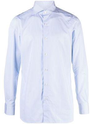 Finamore 1925 Napoli button-down cotton shirt - Blue
