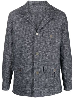 Finamore 1925 Napoli button-front wool cardigan - Blue