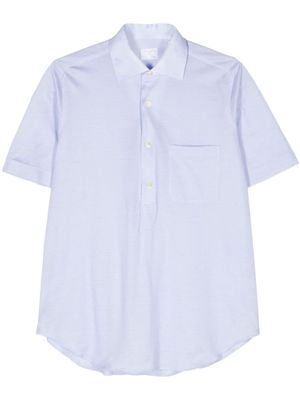 Finamore 1925 Napoli cotton short-sleeved shirt - Blue