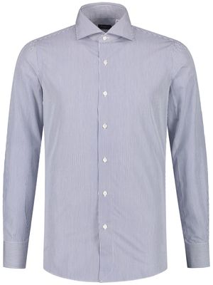 Finamore 1925 Napoli Eduardo striped cotton shirt - Blue