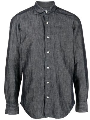 Finamore 1925 Napoli long-sleeve buttoned shirt - Blue