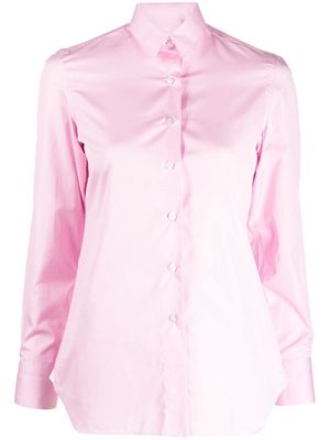 Finamore 1925 Napoli long-sleeve cotton shirt - Pink