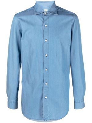 Finamore 1925 Napoli long-sleeve denim shirt - Blue
