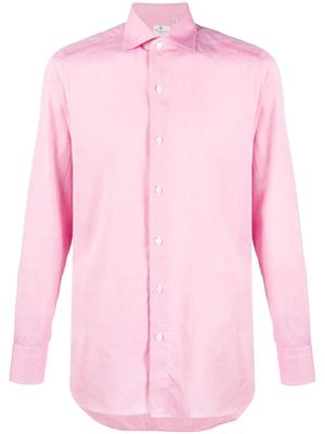 Finamore 1925 Napoli long-sleeved cotton shirt - Pink