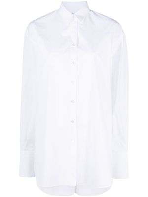 Finamore 1925 Napoli plain oversize cotton shirt - White