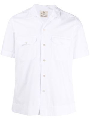 FINAMORE 1925 NAPOLI short-sleeve front-button shirt - White