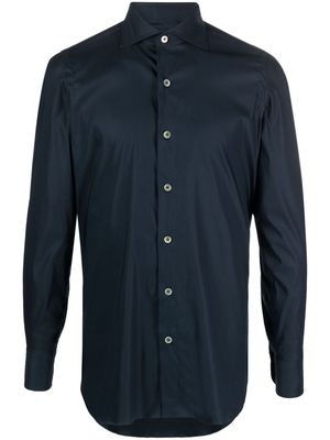 Finamore 1925 Napoli spread-collar button-up shirt - Blue