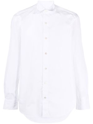 Finamore 1925 Napoli spread-collar cotton shirt - White