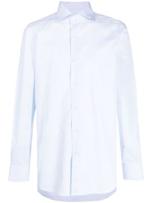 Finamore 1925 Napoli stripe-print spread-collar shirt - Blue