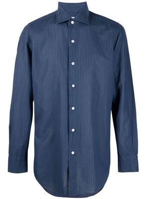 Finamore 1925 Napoli striped button-up shirt - Blue