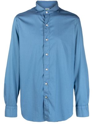 Finamore 1925 Napoli striped cotton blend shirt - Blue