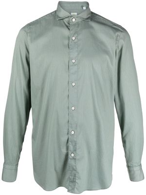 Finamore 1925 Napoli striped cotton blend shirt - Green