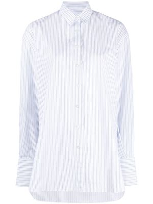 Finamore 1925 Napoli striped-print spread-collar shirt - White