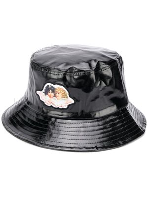 Fiorucci Angel vinyl bucket hat - Black