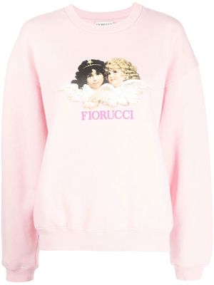 Fiorucci Angels logo-print sweatshirt - Pink