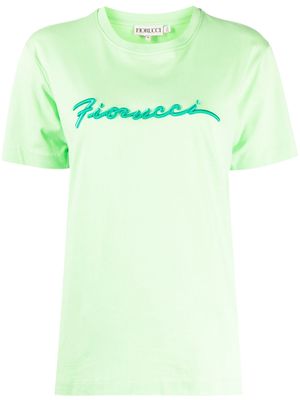 Fiorucci embroidered-logo T-shirt - Green