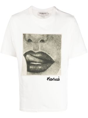 Fiorucci graphic-print organic cotton T-shirt - White