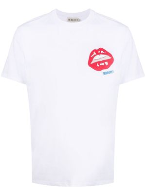 Fiorucci Lips logo-print T-shirt - White