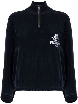 Fiorucci logo-embroidery sweatshirt - Blue