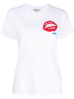 Fiorucci logo lips organic cotton T-shirt - White
