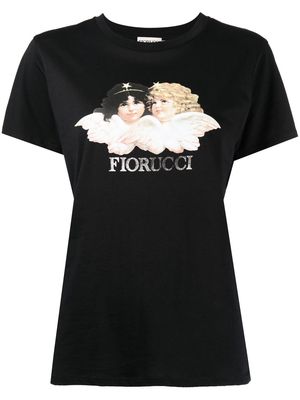 Fiorucci logo-print cotton T-Shirt - Black