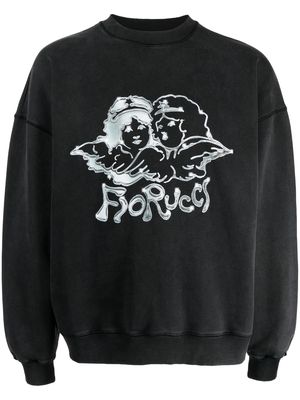Fiorucci logo-print crew-neck sweatshirt - Grey