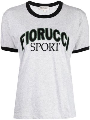 Fiorucci logo-print detail T-shirt - Grey