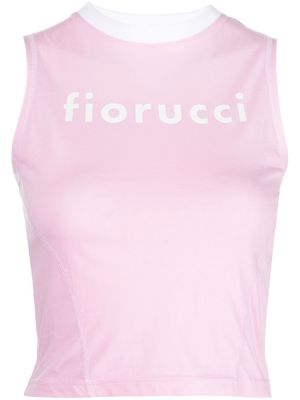 Fiorucci logo-print detail tank top - Pink