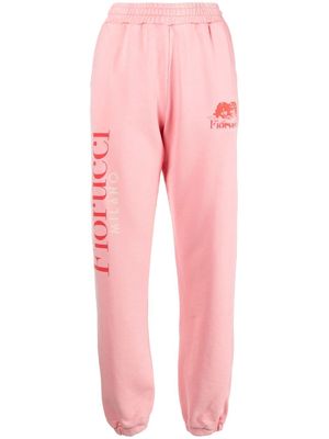 Fiorucci logo-print detail track pants - Pink