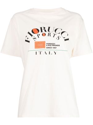 Fiorucci logo-print short-sleeved T-shirt - White