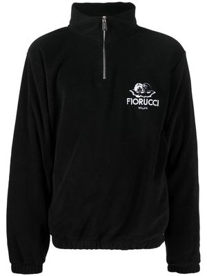 Fiorucci Milan Angels logo-embroidered sweatshirt - Black
