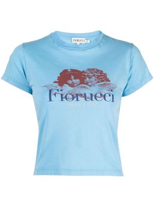 Fiorucci Milano Angels organic cotton T-shirt - Blue