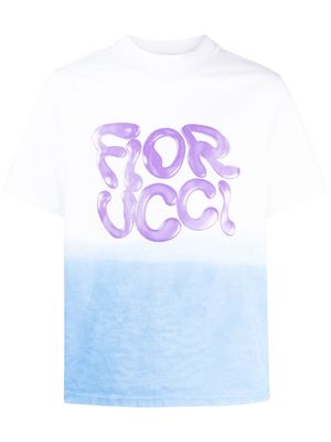 Fiorucci ombré-effect logo-print T-shirt - White