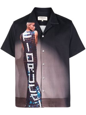 Fiorucci Tile Dress printed shirt - Black
