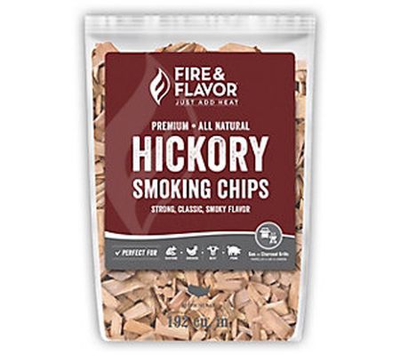 Fire & Flavor 2lb Bag Natural Smoking Hickory W ood Chips