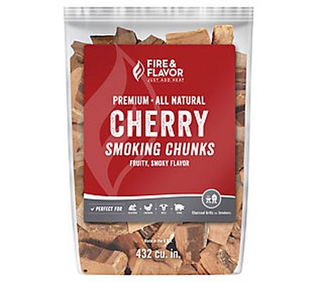 Fire & Flavor 4lb Bag All Natural Smoking Cherr y Wood Chunks