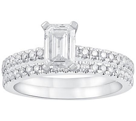 Fire Light Lab Grown 14K Diamond Bridal Set, 1. 50 cttw