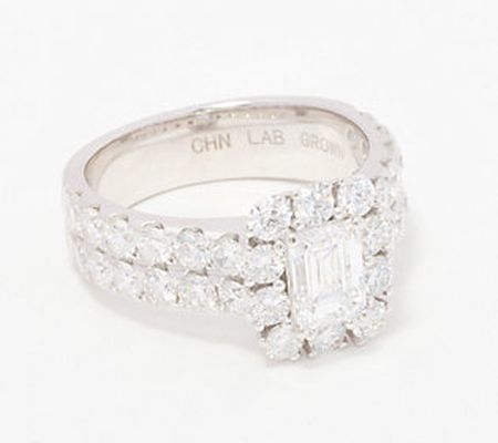 Fire Light Lab Grown Diamond Double Band Ring, 3.00cttw, 14K